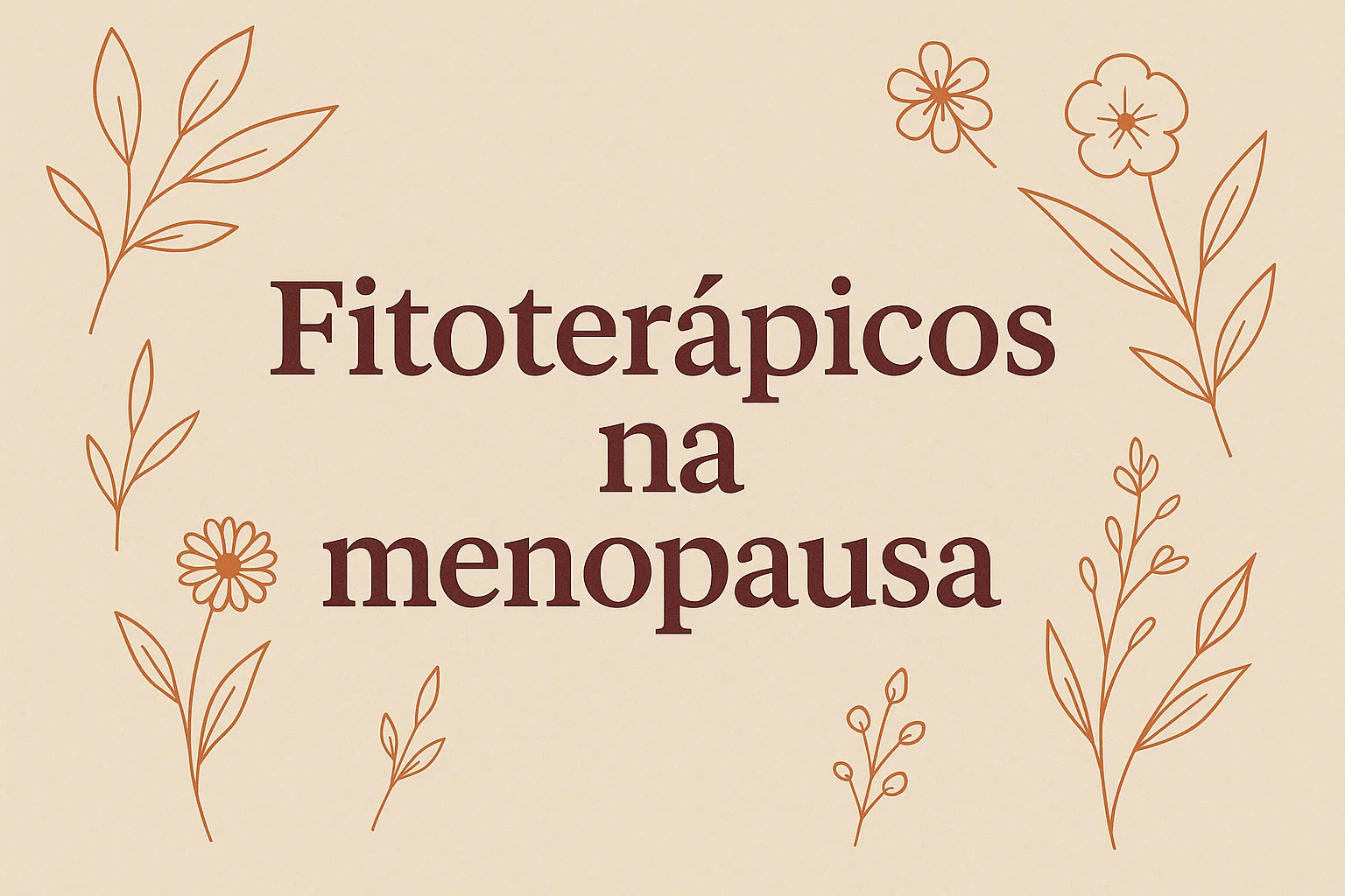 Fitoterápicos na menopausa