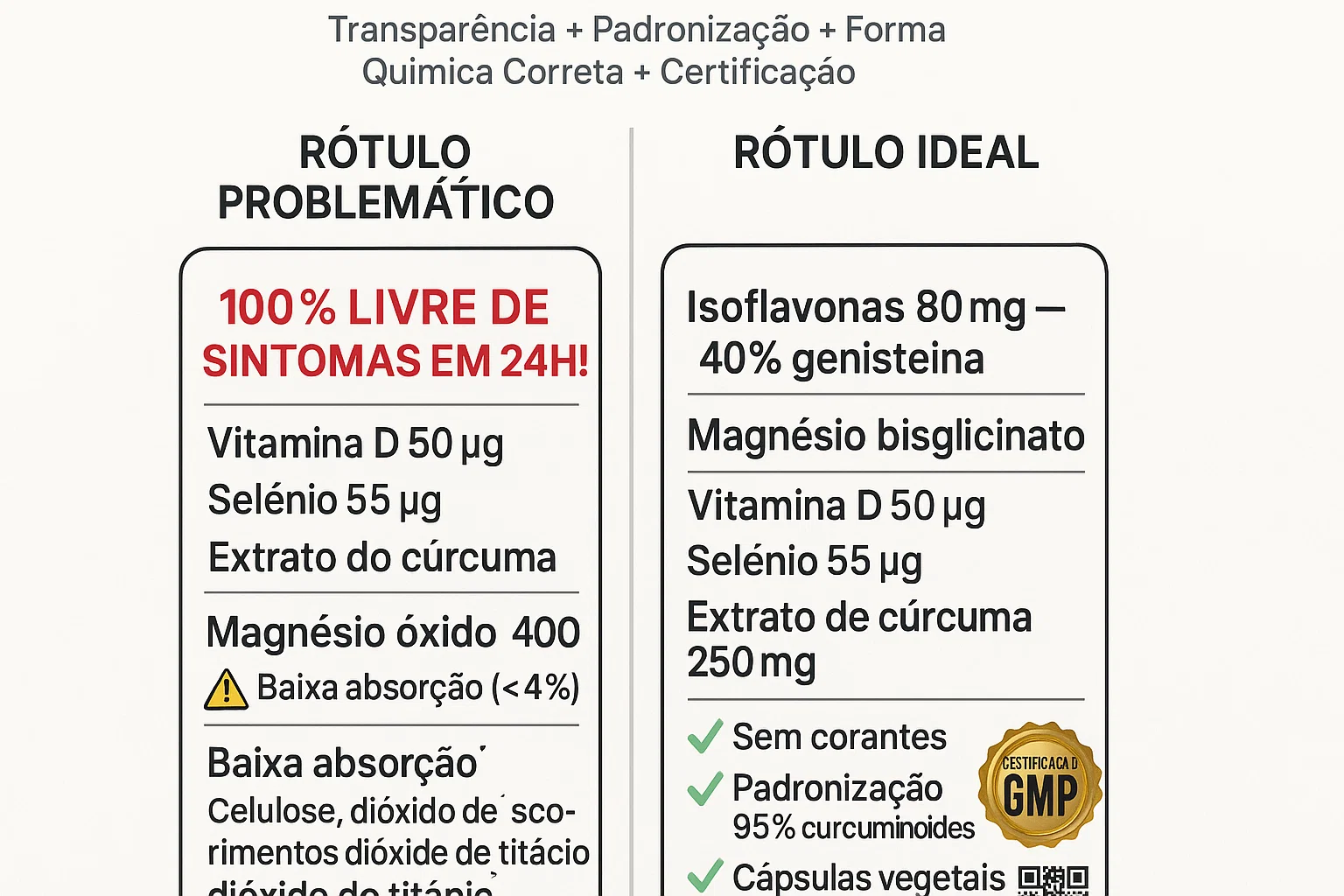 Como ler rótulos de produtos para menopausa 
